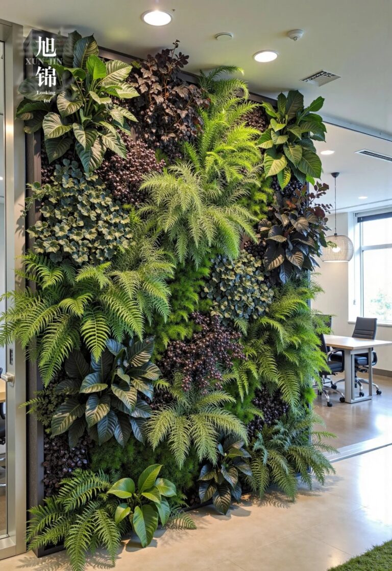 办公间和电梯间的植物墙，展示怒放的生命力_1_旭锦小园丁_来自小红书网页版
